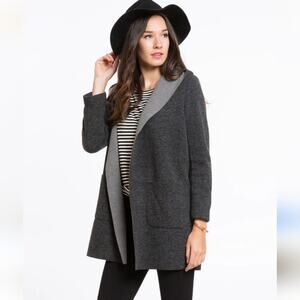 Marine layer Grey Hooded Charleston Jacket in Great used condition Size Large